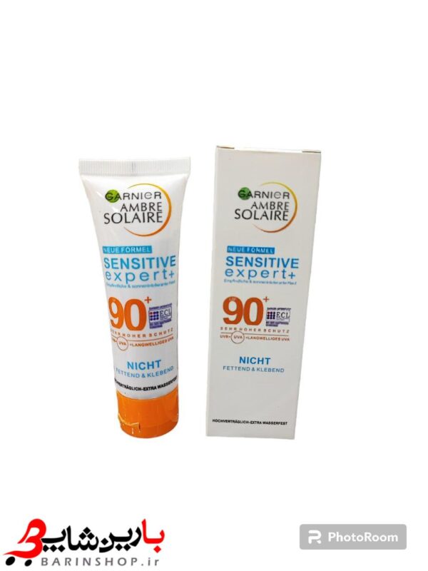 خرید ضد آفتاب گارنیر ضد حساسیت مدل AMBRE SOLAIRE SENSITIVE 90